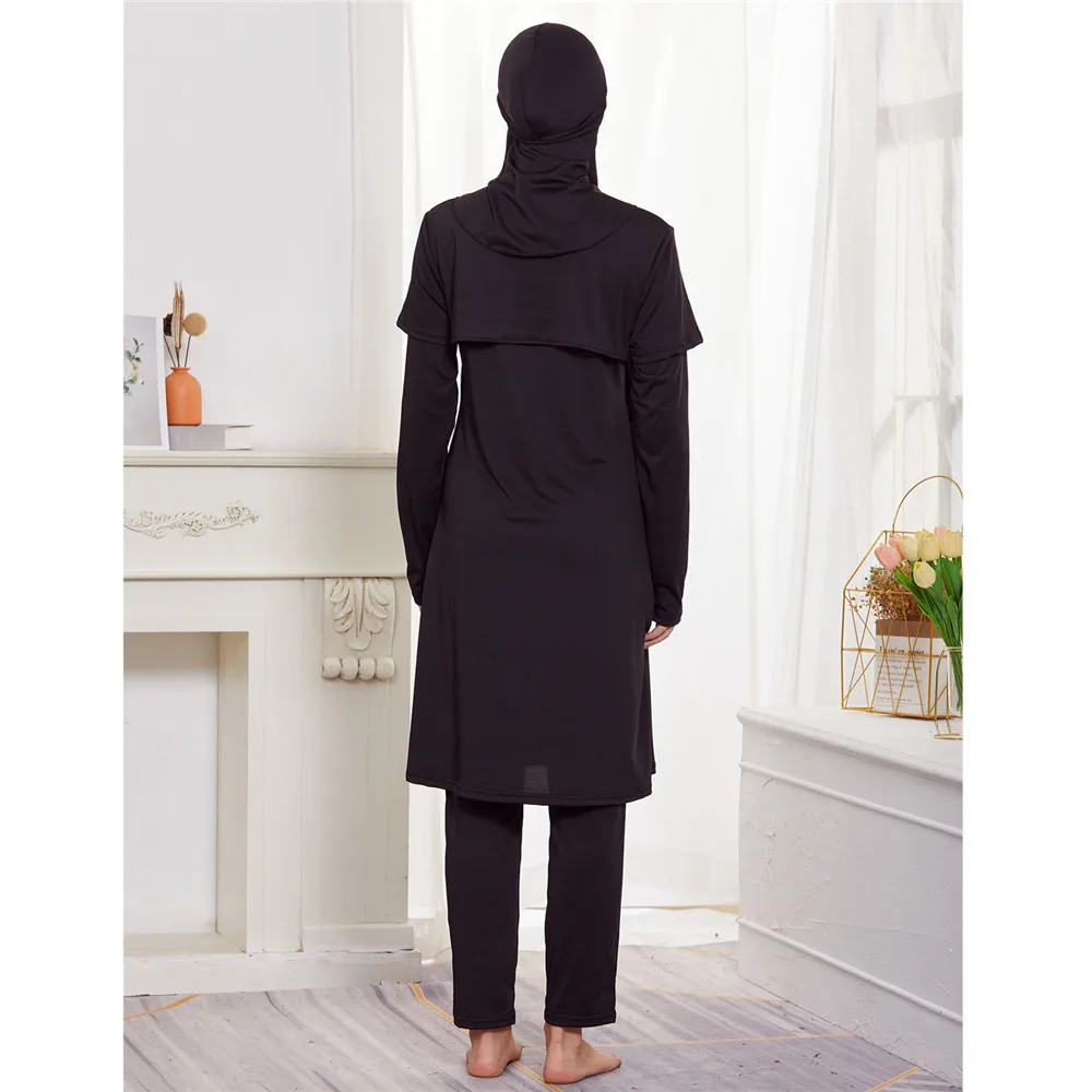 3 pezzi costumi da bagno musulmani donne modesto costume da bagno islamico Burkini costume da bagno Hijab costume da bagno conservatore Maillot De