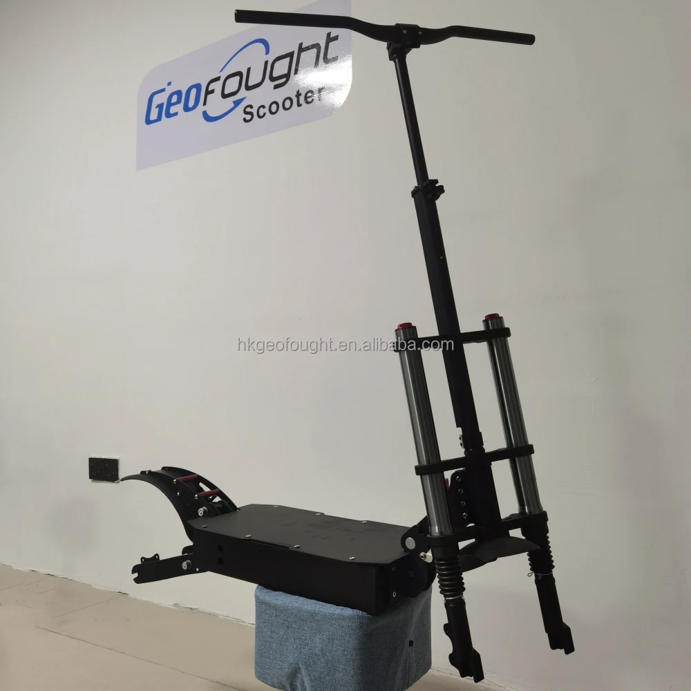 S3 Aluminum Alloy Dual Suspension Electric Scooter Frame 150mm Fork Opening 11 Inch DIY E-Scooter Chassis for Custom Assembly