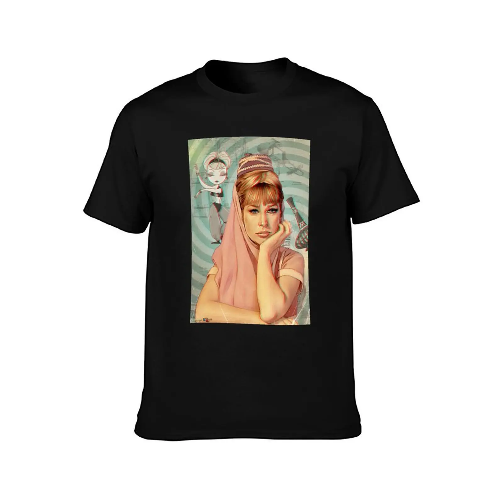 Funny Gift For Dream of Jeannie Vintage Photograp T-Shirt Work Wear Lightweight Tee T-Shirt