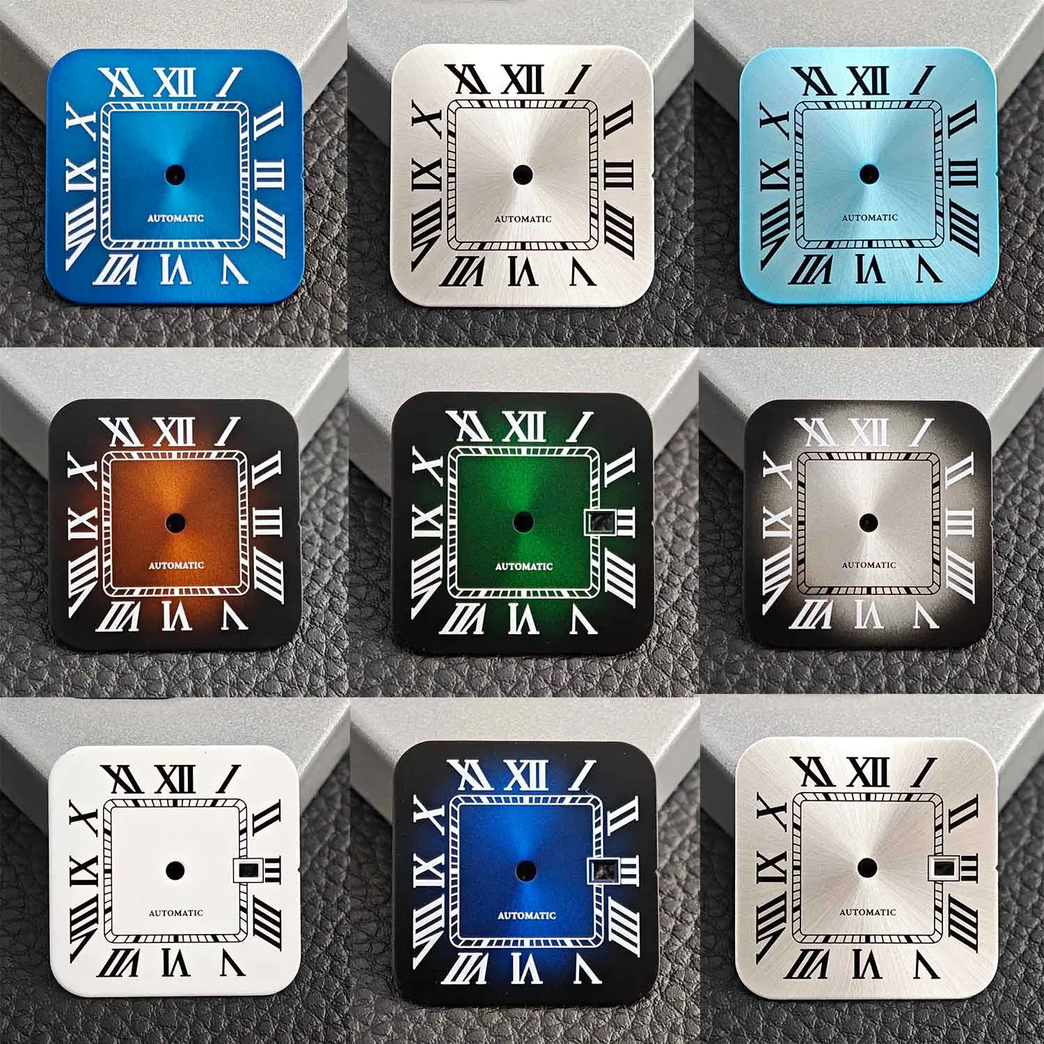 23.5mm Dial Women's Watch Dial Suitable for NH05 Movement Square Roman Dial Women's Watch Case Accessories