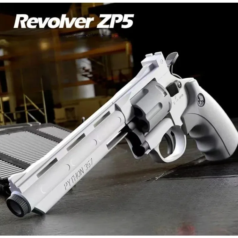 Pistola de juguete de balas de dardo suave para niños y adultos, Arma de juguete con lanzador automático mecánico, ZP5 357