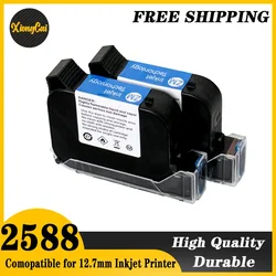 Eco Solvent Ink Cartridge 2588 Black Thermal Handheld Printer Ink Cartridge For 600DPI Portable Expiry Date 12.7mm Inkjet Coder