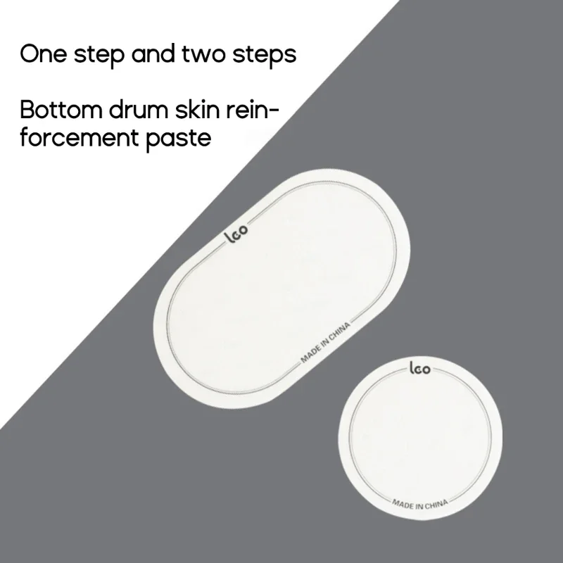 2 pçs único pedal baixo tambor remendo drumheads protetor tambor instrumento percussão acessórios substituição