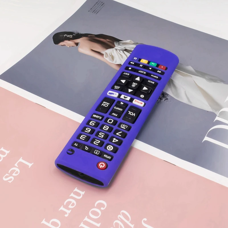 Custodia in Silicone 2X per telecomando LG Smart TV custodia antiurto muslimex blu e blu luminoso