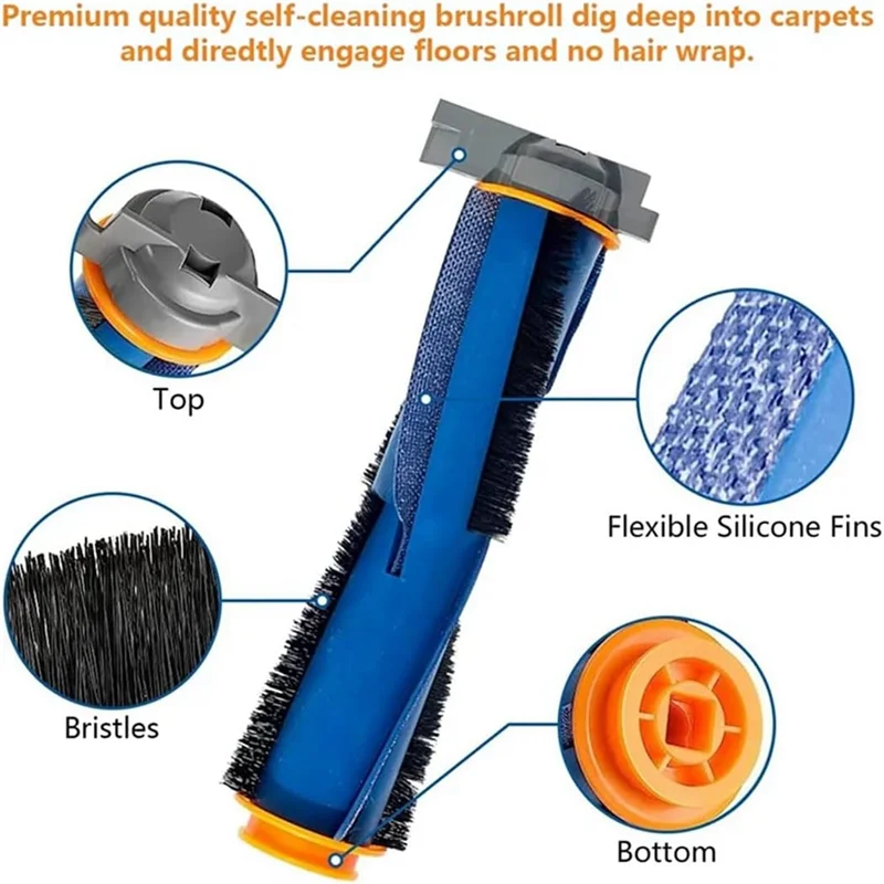 

A69E2PCS Replacement Main Roller Brush For Shark RV2303AE, AV2501S, AV2511AE, AV2501AE Robot Vacuum Cleaner Parts