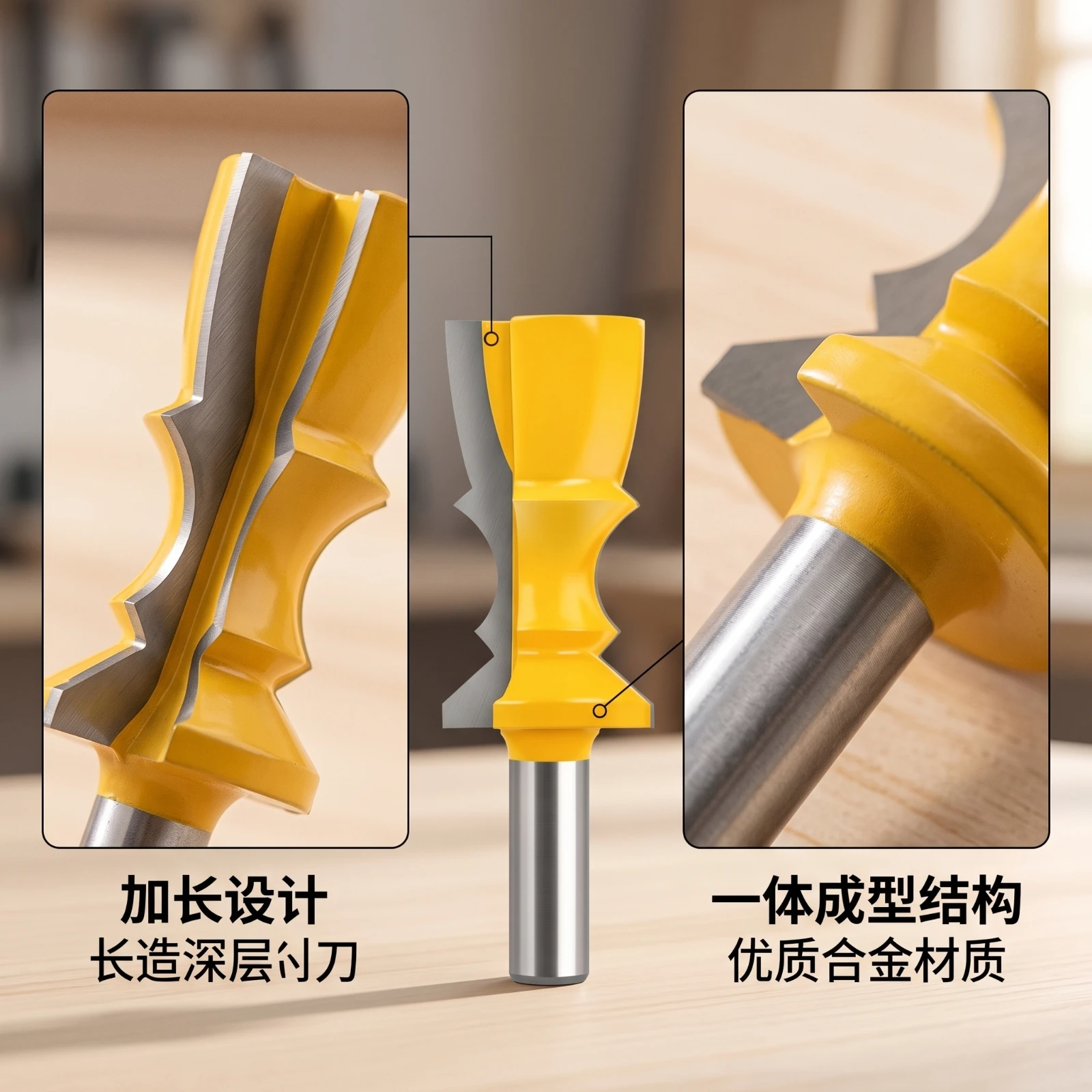 Woodworking Kickback - Reversible Router Bit Precision Router Bit