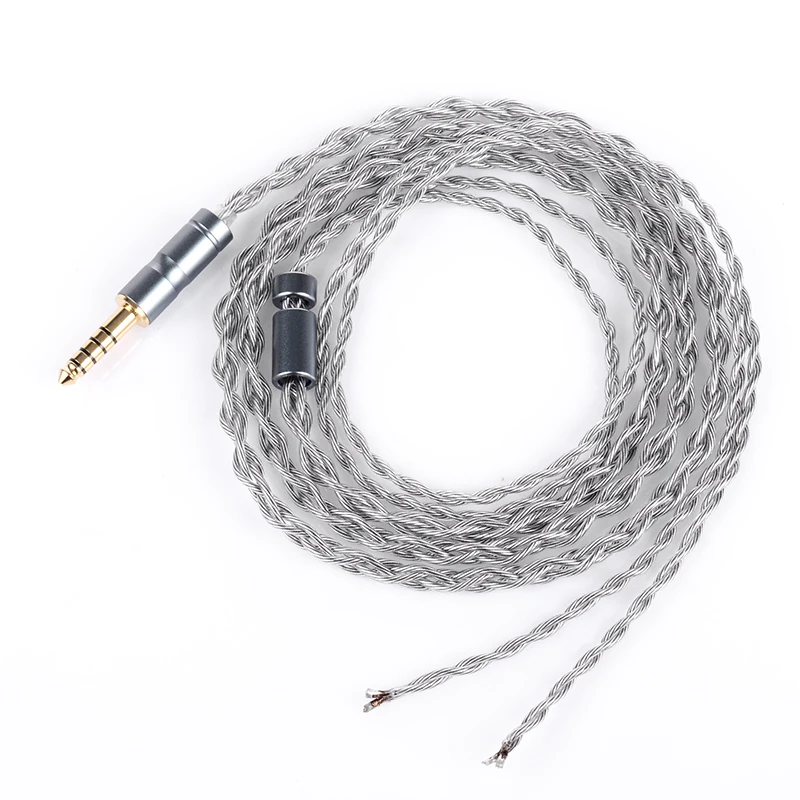 Koceta Posrebrzany Kabel IEM do Naprawy, Kabel HIFI 3.5mm 4.4mm, 1.2m, Kabel do Przewodów Słuchawkowych do HD201K420 Y30, Kabel do Konserwacji i Wymiany