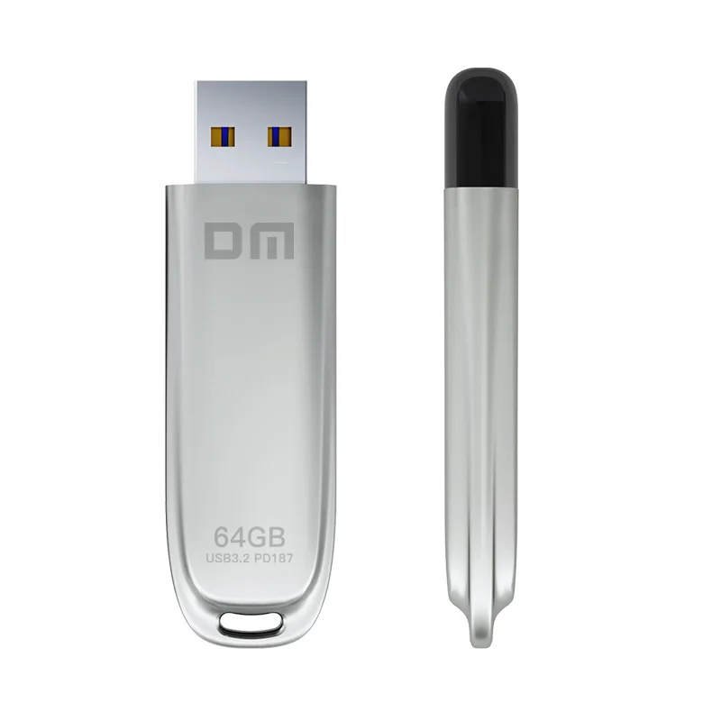 

DM USB Flash drive USB3.2 high speed PD187 64GB 128G 256G 512G Metal Flash Drive