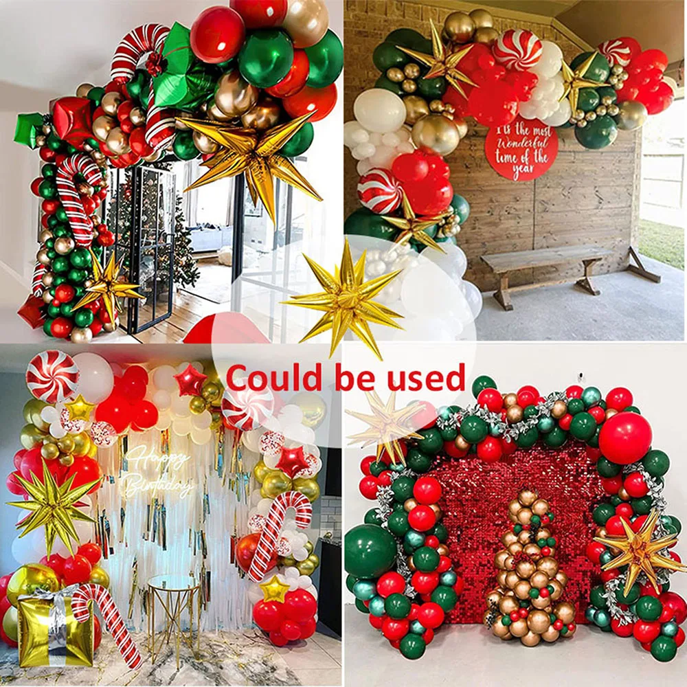 /1pcs siamesische Explosion Stern Ballon Starburst Luftballons Kegel Folie Luftballons Neujahr Weihnachten Hochzeit Geburtstags feier Dekor – Detail 24