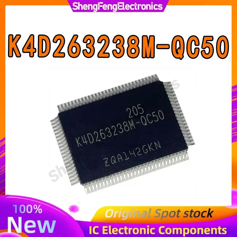 

5 шт. Φ K4D263238M QC50 Φ IC Chip 100% Новый оригинальный Φ