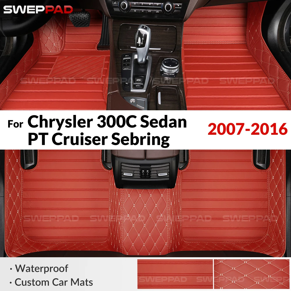 

SWEPPAD For Chrysler 300C Sedan PT Cruiser Sebring 2007-2016 Custom Car Floor Mat Automobile Interior Accessories Protective Mat