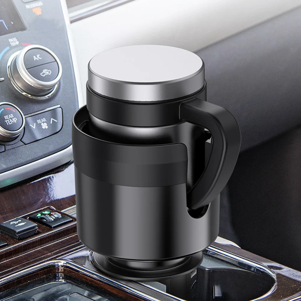 Car Cup Holder Expander Adapter Adjustable Base U-shaped Handle Slot Multi-functional Drink Holder Interior Accessories