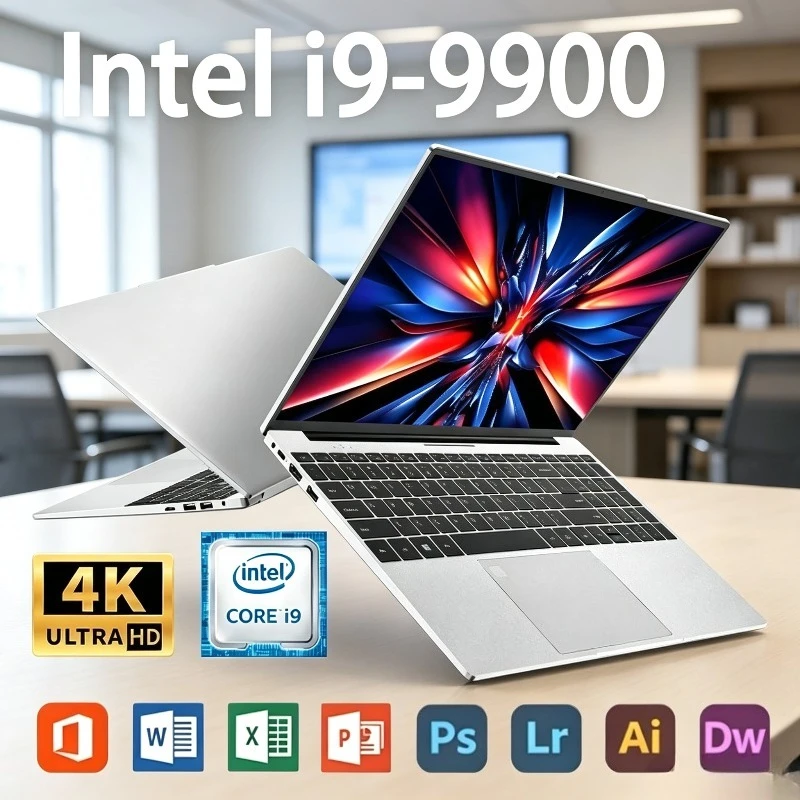 Intel Core i9 9900, 1TB/2TB SSD, 16GB DDR4, for Office Gaming (PC Laptop) New 2026 Portable 14.1 Inch Notebook High Performance