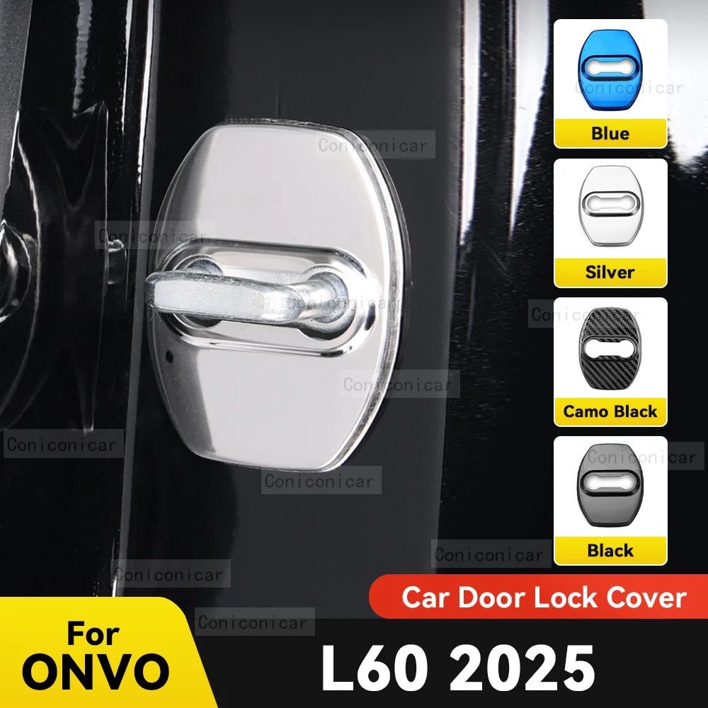 

Украшение дверного замка автомобиля, защитная крышка, флаги, эмблема, корпус из нержавеющей стали для ONVO L60 2025, аксессуары
