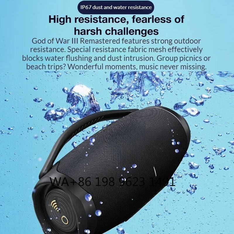 3rd Generation Wifi Bluetooth Boombox Portable Outdoor HiFi Stereo Wireless Waterproof Speaker