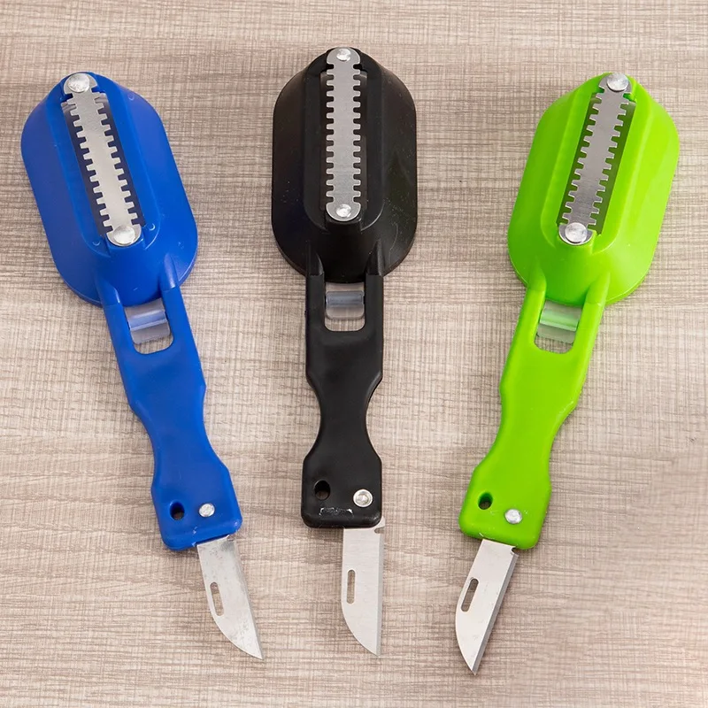 Sturdy Handheld Fish Scale Remover Tool Smooth Operation Descaler Gadget Convenient Accessory for Seafood Fish Cleaning Job