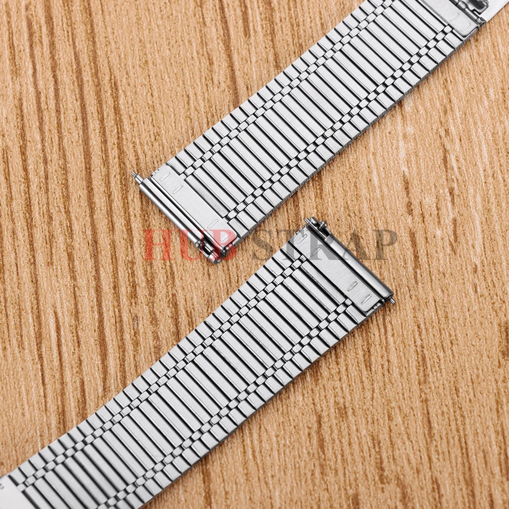 Three-bead Stainless Steel Strap for Samsung Galaxy Watch7/6/5/4/3 Metal Watch Strap with Folding Safety Buckle for Huawei GT5/6