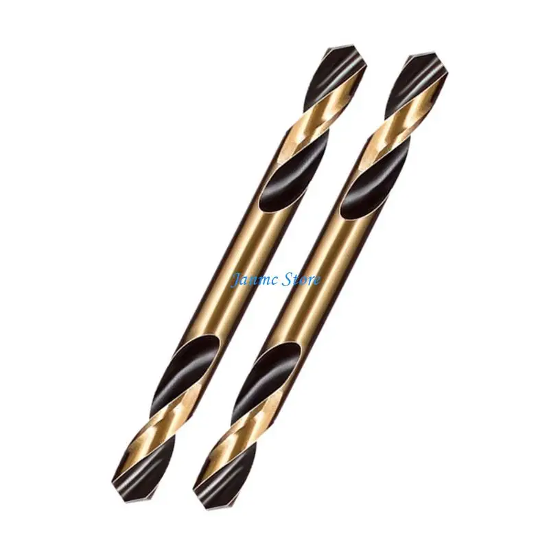 LX0C 6Pcs Double Headed Auger Drill Bits Hole Cutter For Stainless Steel Electric