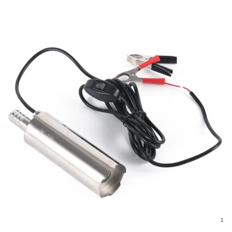 Household small electric 12V oil pump, all-copper motor water pump, 304 stainless steel submersible pump, self-priming pump