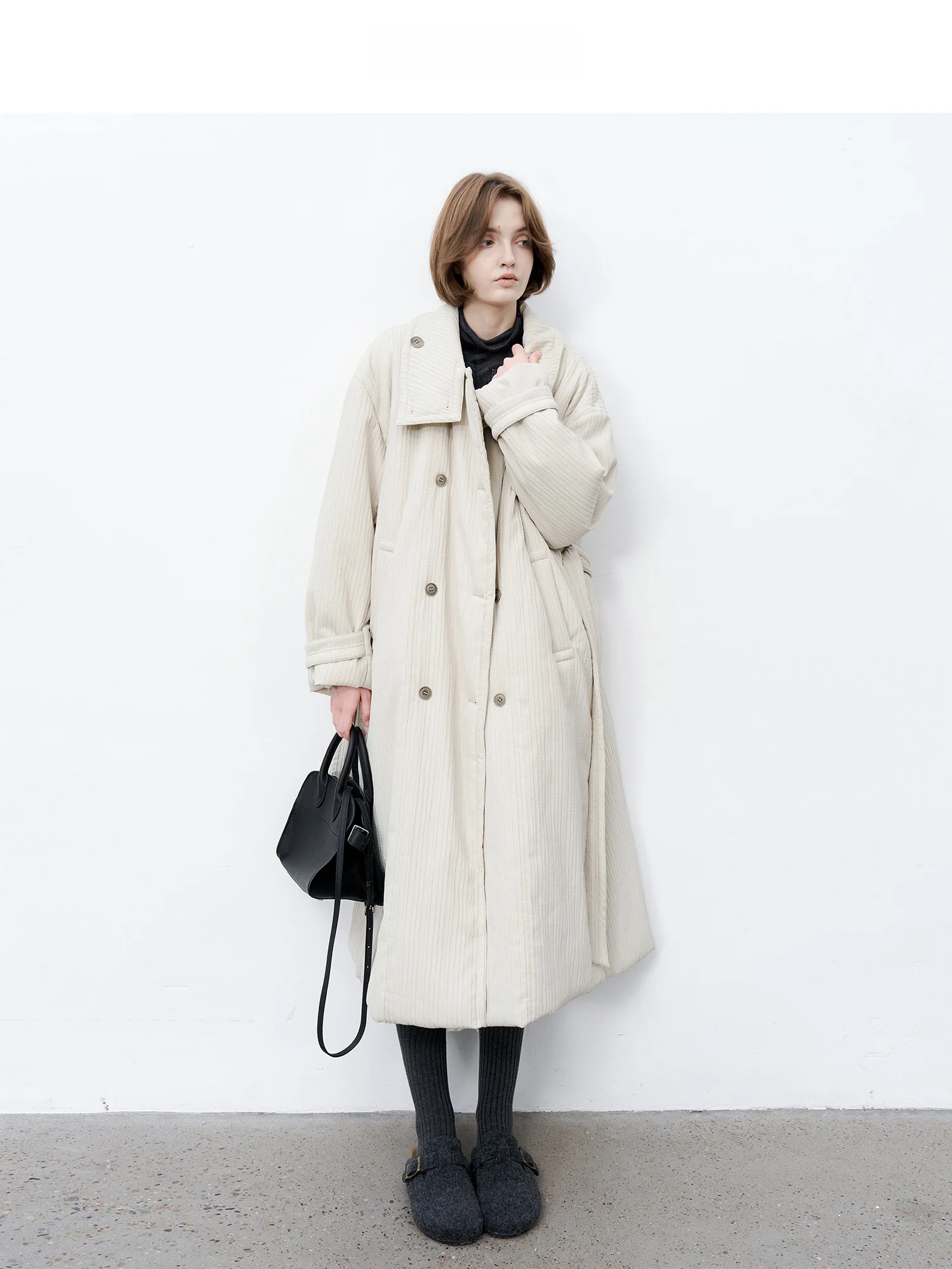 

Пальто TAGEECHITA длинное, оверсайз, утепленное, с воротником, цвета тауни, из хлопка, женское, модное, для повседневной носки, из полиэстера