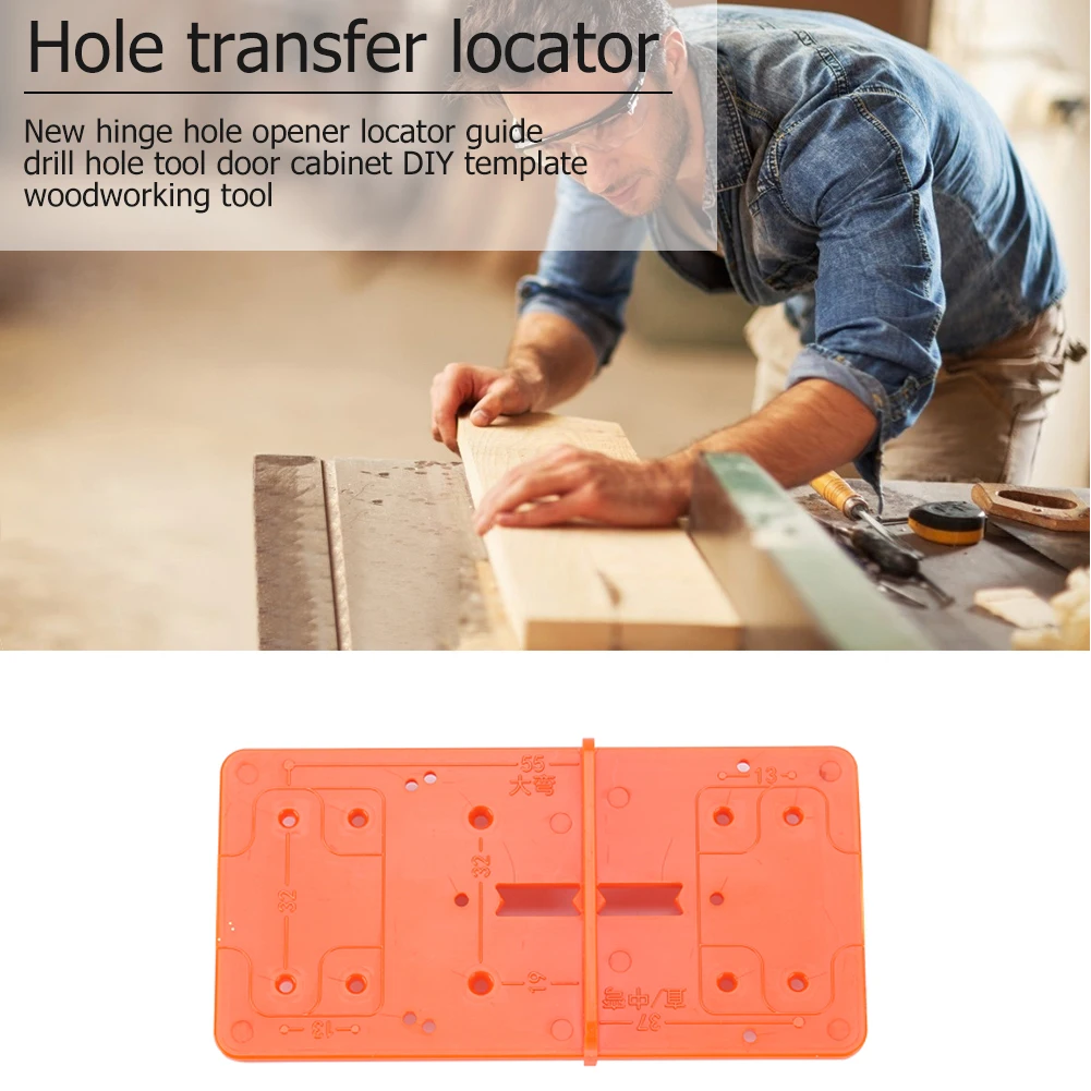 1-3PCS 35mm 40mm Hinge Hole Drilling Guide Locator Hole Opener Template Door Cabinets DIY Tools Carpenter Woodworking Hand Tools