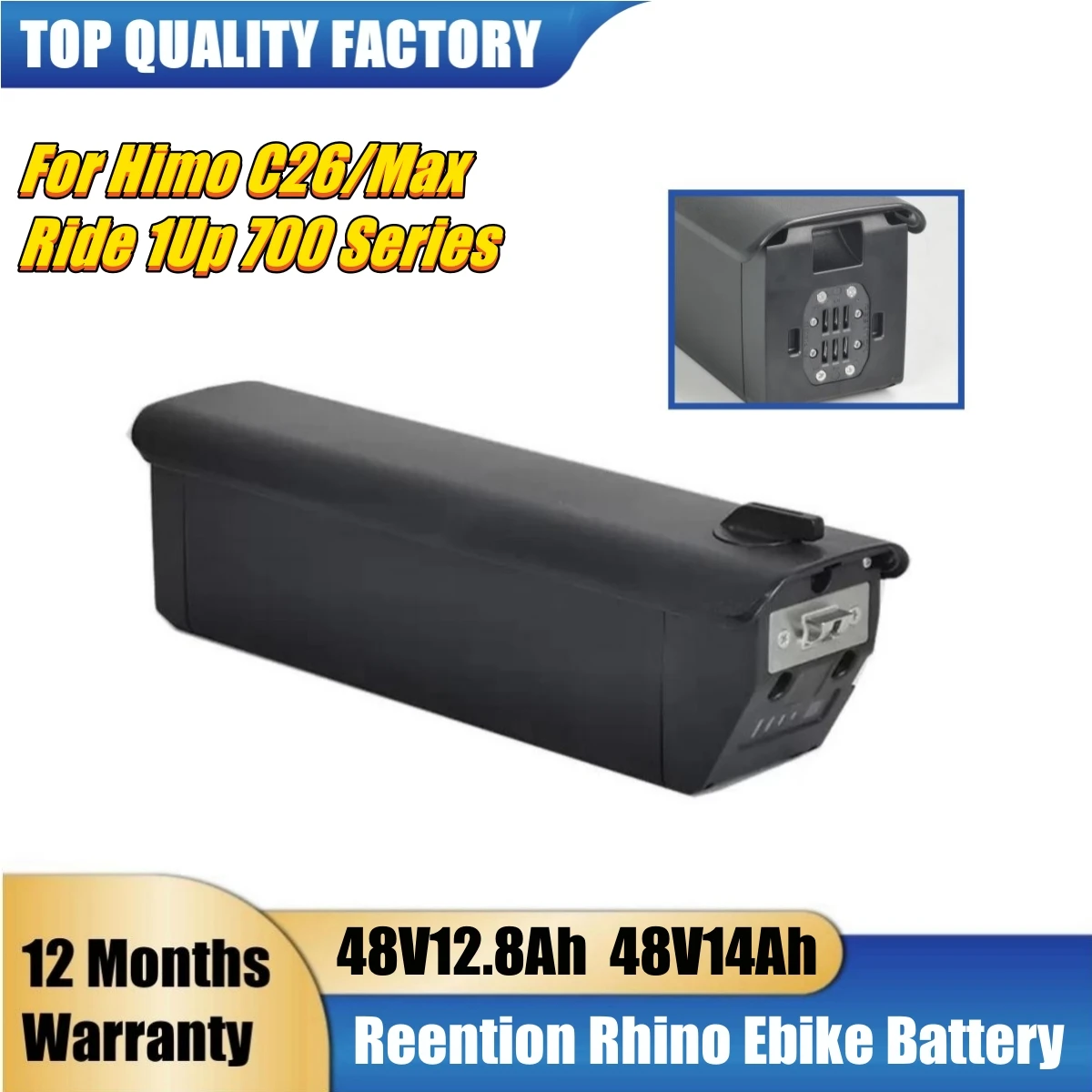 Himo C26 Ebike Replacement Battery Pack 36V 48V 12Ah 14Ah for Himiway Scape Dost Pedal Falcon ST Fat Tire Electric Bicycle