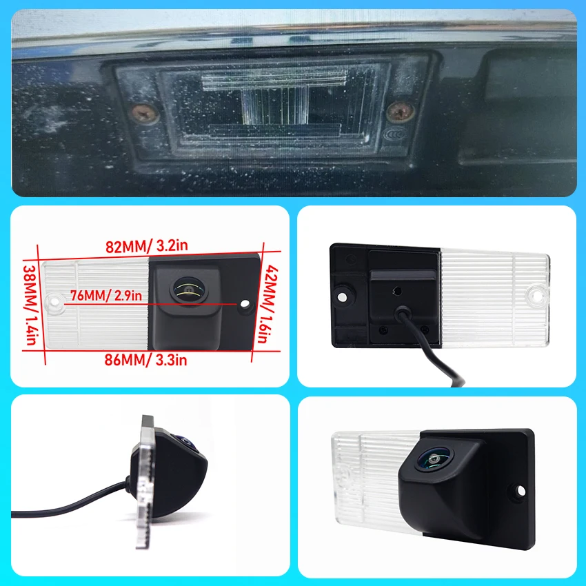1080X720P Vehicle Rear View Camera For Kia Sorento Spo10rtage Cerato Sephia Spectra 2 Rio Cinco RX-V SF Waterproof Backup Camera