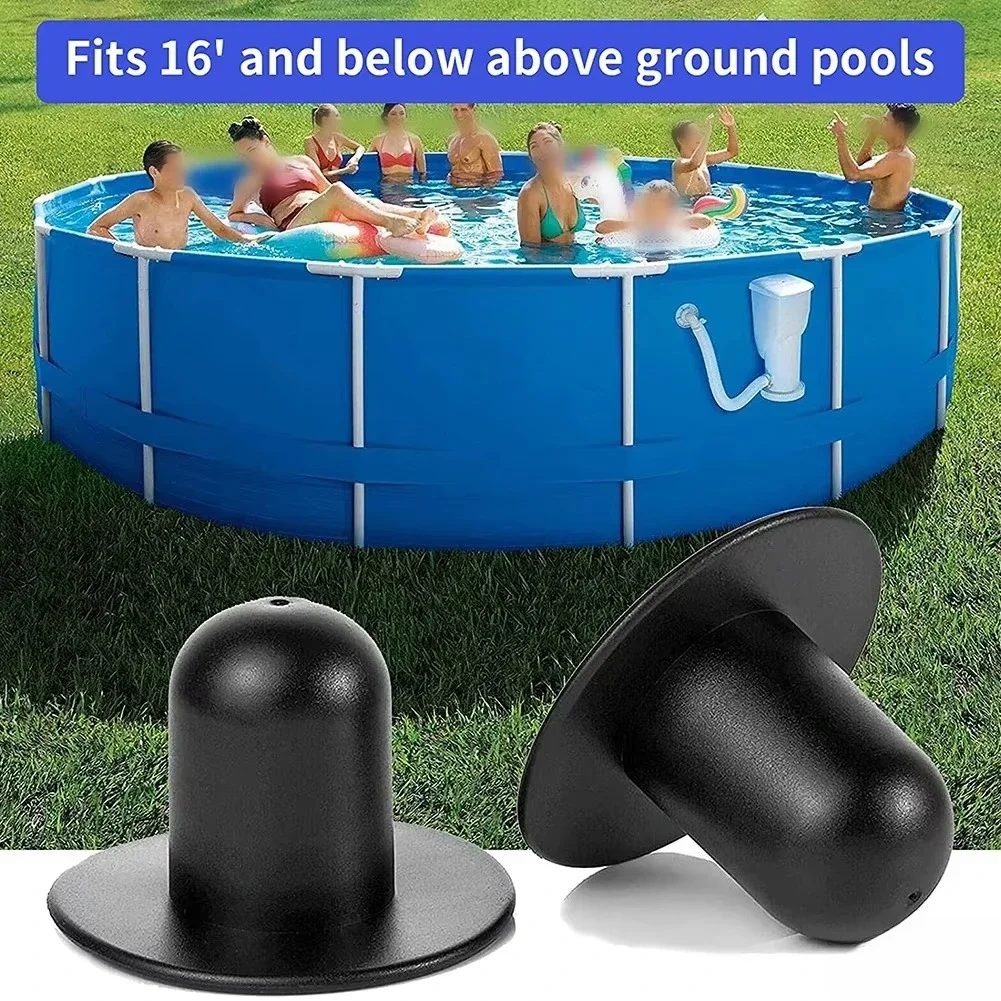 4Pcs Swimming Pool Filter Pump Strainer Hole Plug, Replacement Wall Stopper Pool Fitting Parts