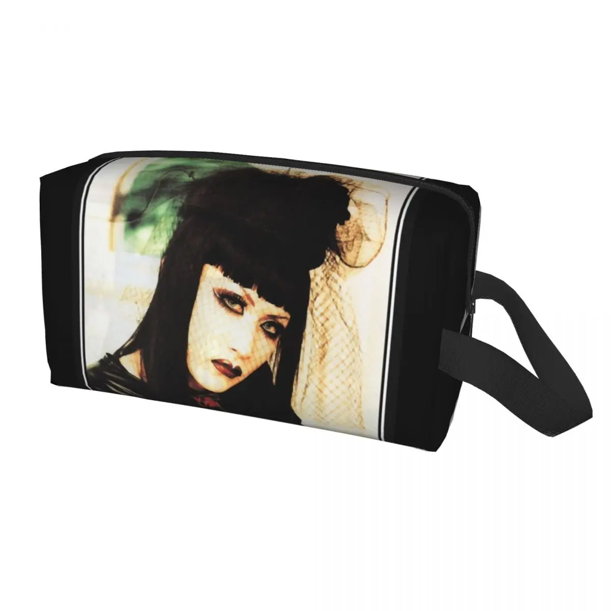 Cute Malice Mizer Visual Kei Japanese Rock Band Gothic Toiletry Bag for Women Cosmetic Makeup Organizer Beauty Storage Dopp Kit