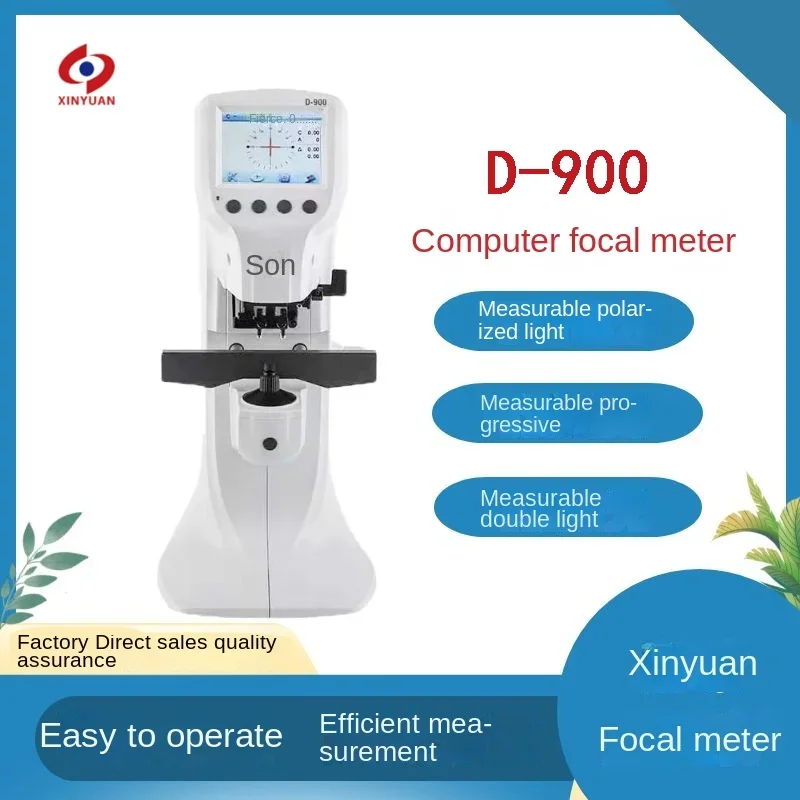 D900 computer focal length tester for measuring lens power, and touch screen for film finder