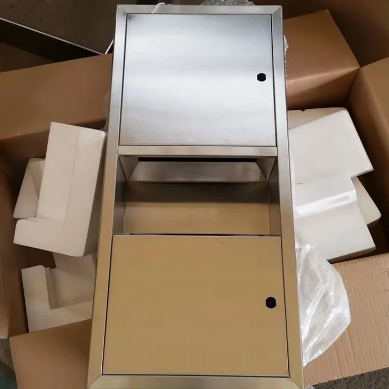 Weatherproof Stainless Steel Outdoor Mailbox Powder Coating Lock Residential Use Apartment Buildings Standing Wall Mounted