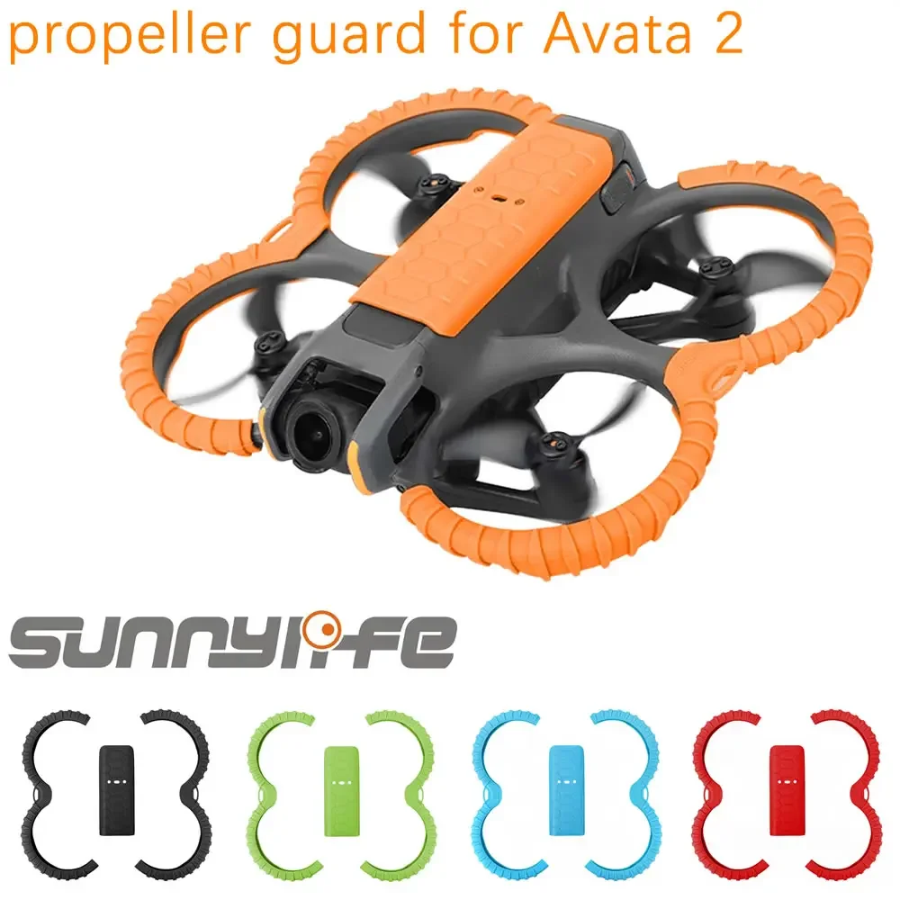 

Защитная клетка для пропеллера Sunnylife для DJI Avata, 2-рамное кольцо для предотвращения столкновений, реквизит, защитный чехол, аксессуары