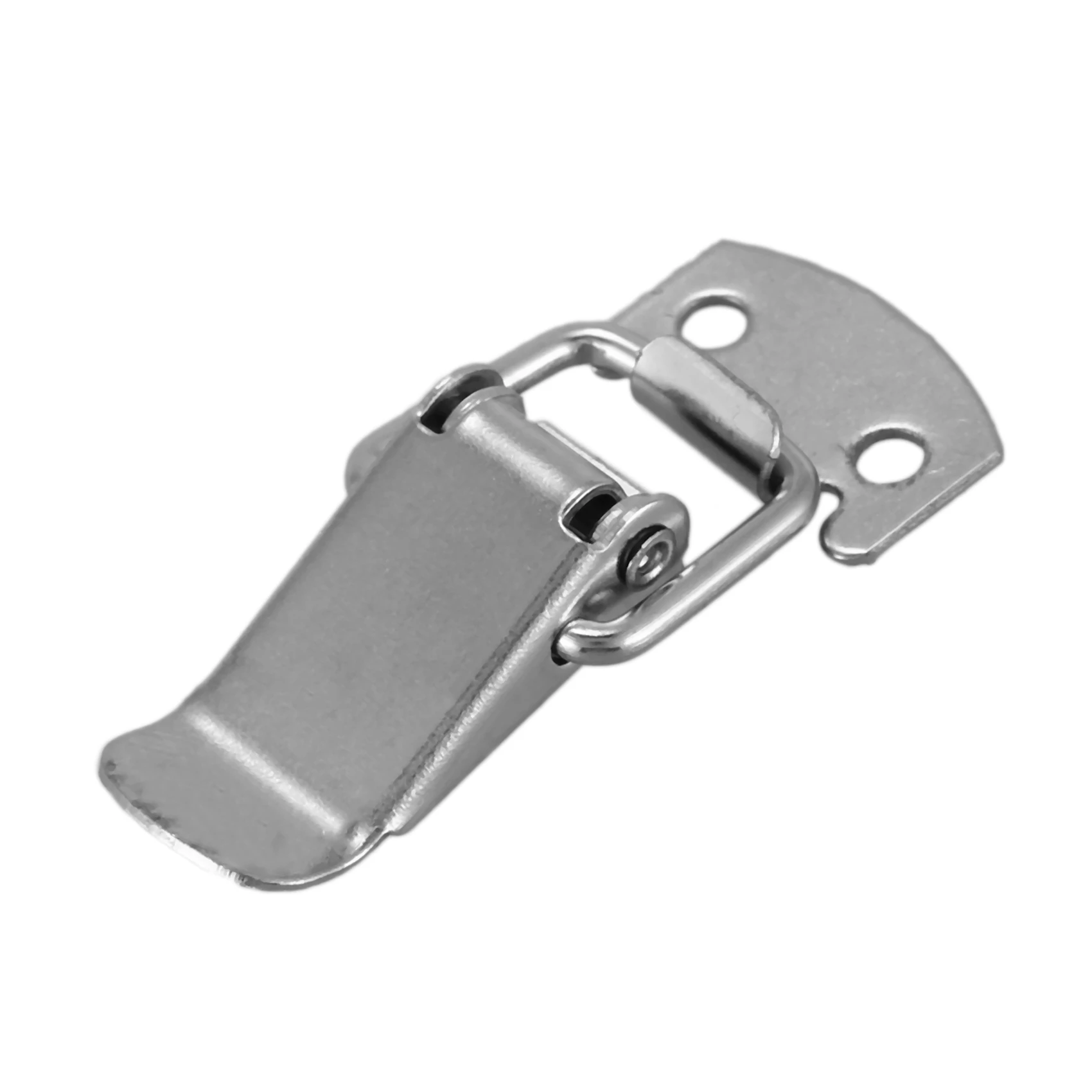 Y17A 4X Silver Tone Metal Toggle Draw Latch Straight Loop Catch 1.6 Inch