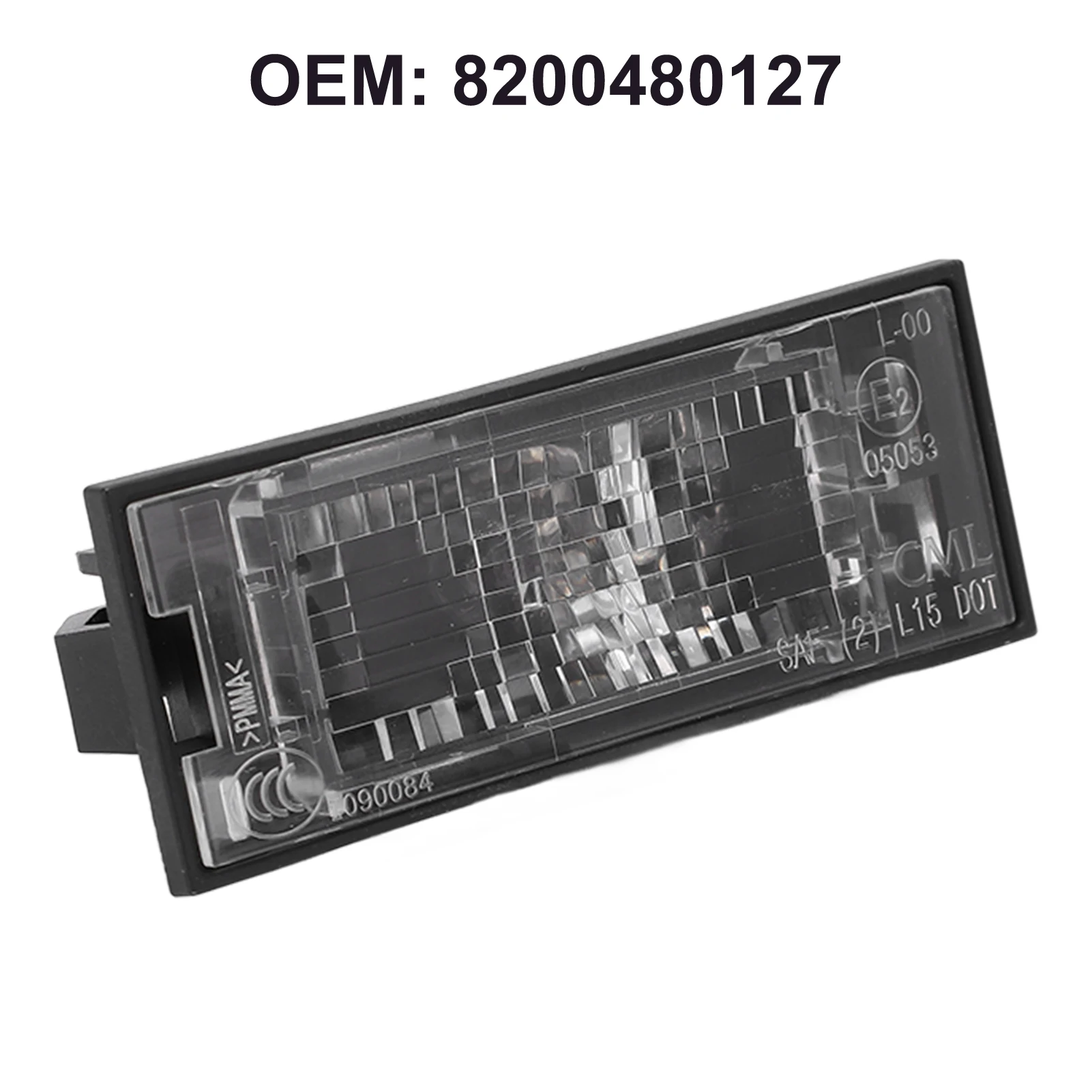 8200480127 Rear Number Plate Lamp Replacement License Plate Light for Renault Clio MK III IV Fluence Kangoo