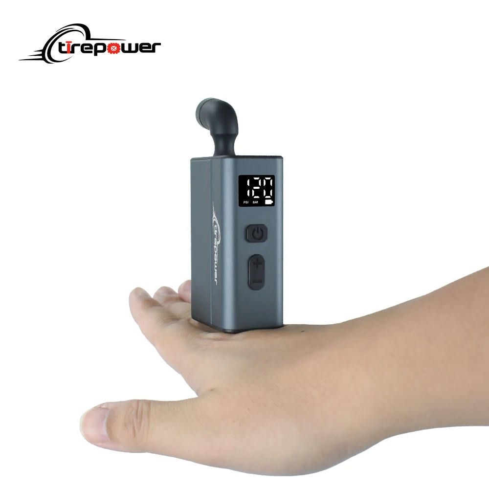 

Портативный мини-электрический насос для шин, цифровой насос 120PSI, двойной 750 мАч, аксессуары для шоссейного велосипеда MTB, клапан Schrader Presta