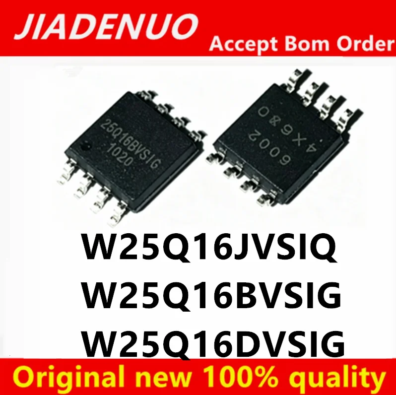 (10piece) New Original W25Q16BVSIG W25Q16DVSIG 25Q16BVSIG  25Q16DVSIG W25Q16JVSIQ 25Q16JVSIQ SOP8 In Stock