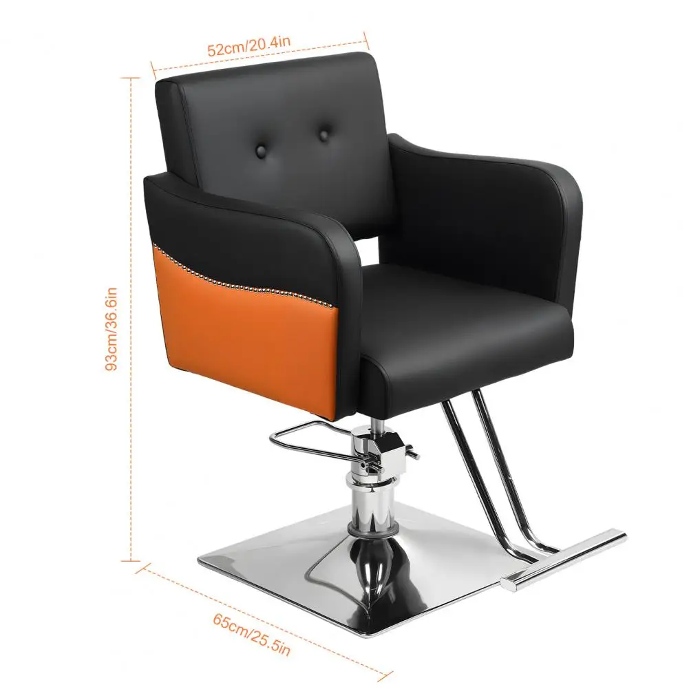 كرسي صالون الشعر، كرسي مصفف مع مضخة هيدروليكية شديدة التحمل، كرسي صالون شعر دوار 360 درجة، أقصى حمولة 330 رطلاً