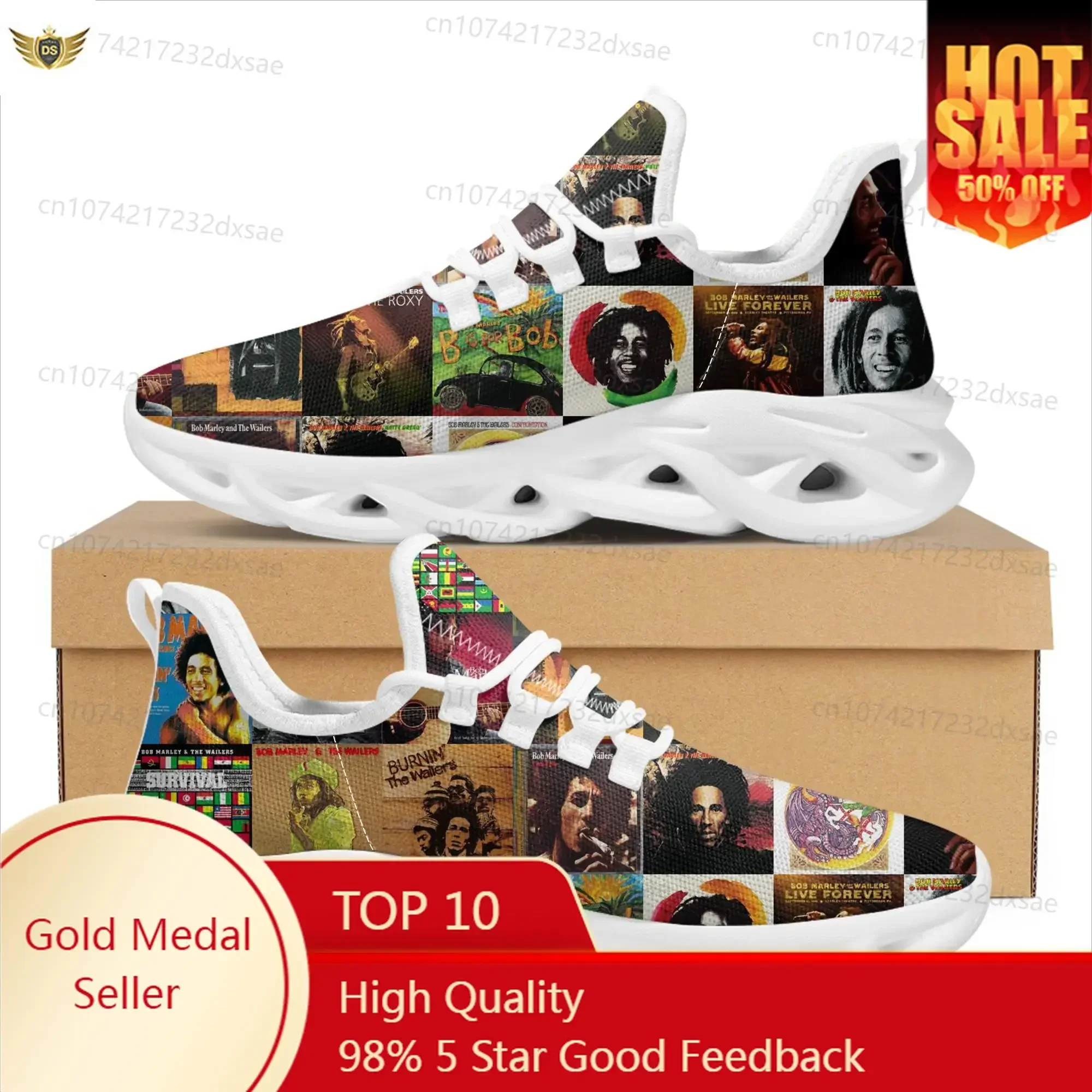 

Bob Marley Reggae Rasta Rock Music Sports Shoes Mens Womens Teenager Kids Children Sneakers Custom High Quality Couple Shoes