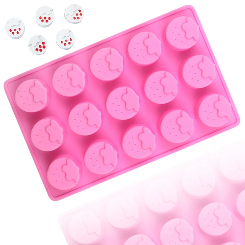 Fruit Shape Chocolate Silicone Mold Strawberry Candy Ice Cube Tray Cake Decoration Cupcake Topper Wax Melt Kitchen Accessories