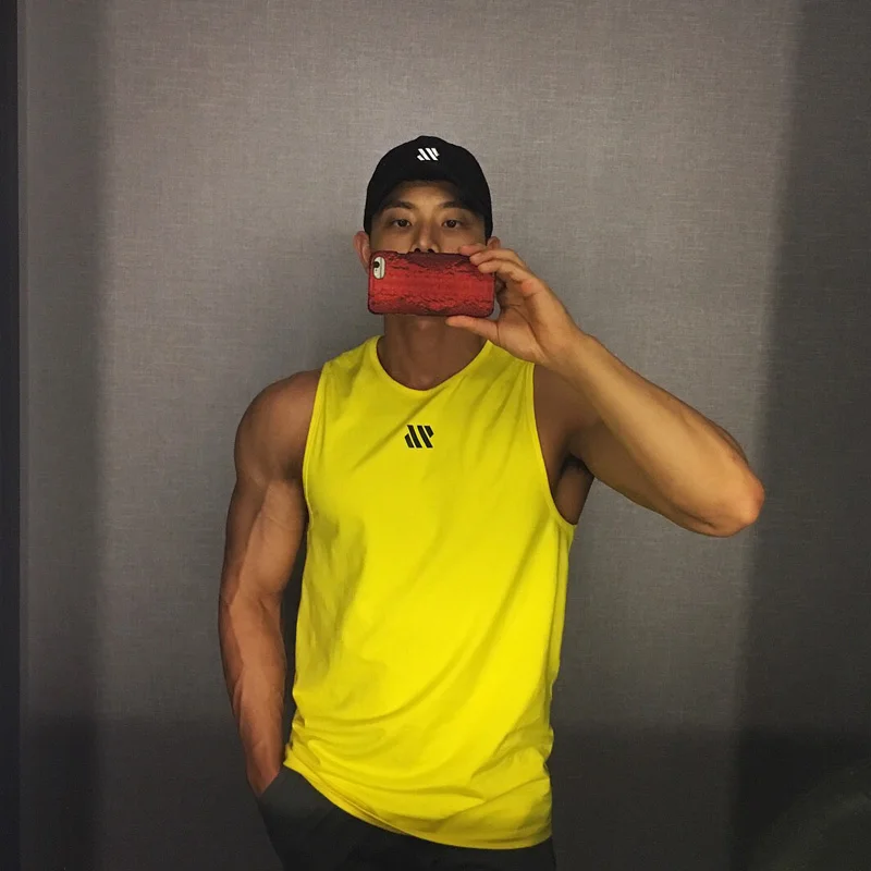 Mannen Bodybuilding Tank Tops Gym Workout Fitness Mouwloos Shirt Running Kleding Stringer Singlet Zomer Toevallige Vest view 3