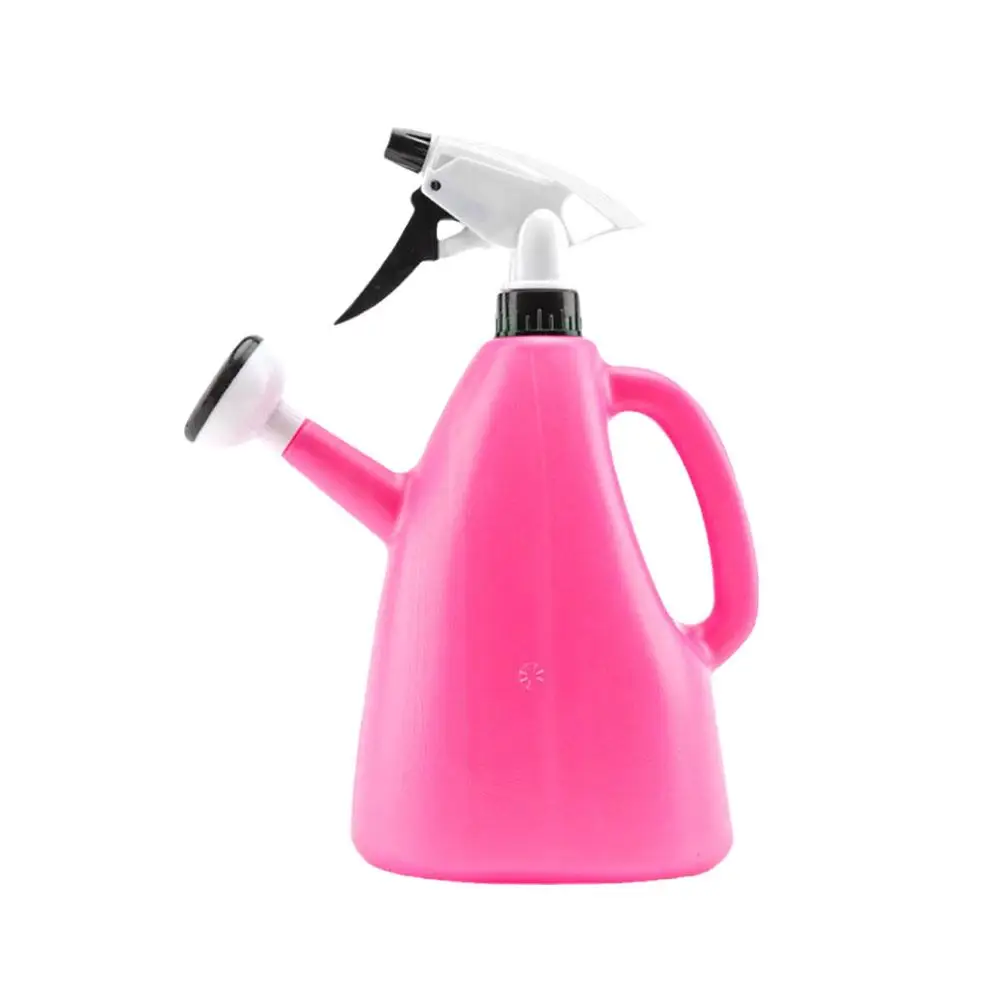 2 In 1 Adjustable 1L Plastic Watering Can For Indoor Gardens Pressure Spray Kettle PP Resin Plants Watering Can Dropshippin M2X2