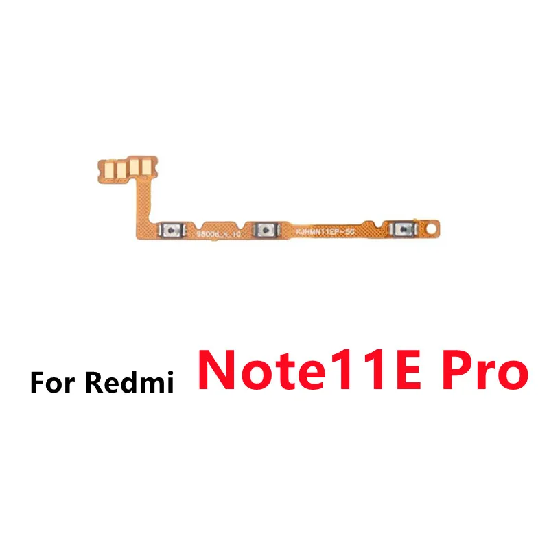 For Xiaomi Redmi Note 11 11S 11T 11E 4G 5G Pro Power Volume Button Flex Cable Side Key Switch ON OFF Control Button Repair Parts