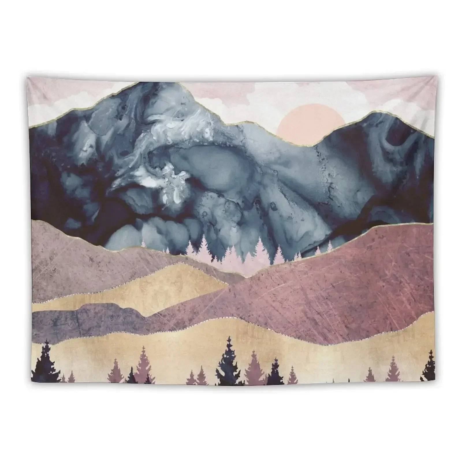 Mauve Vista Tapestry Home Decor Aesthetic Wall Tapestries Hanging Wall Anime Decor Tapestry