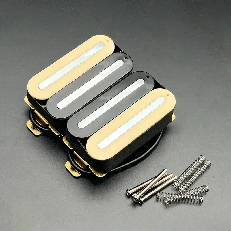 dual track Electric Guitar Humbucker Pickup N-10K/B-16K Double Coil Pickup Coil Splitting Ceramic Pickup Zebra