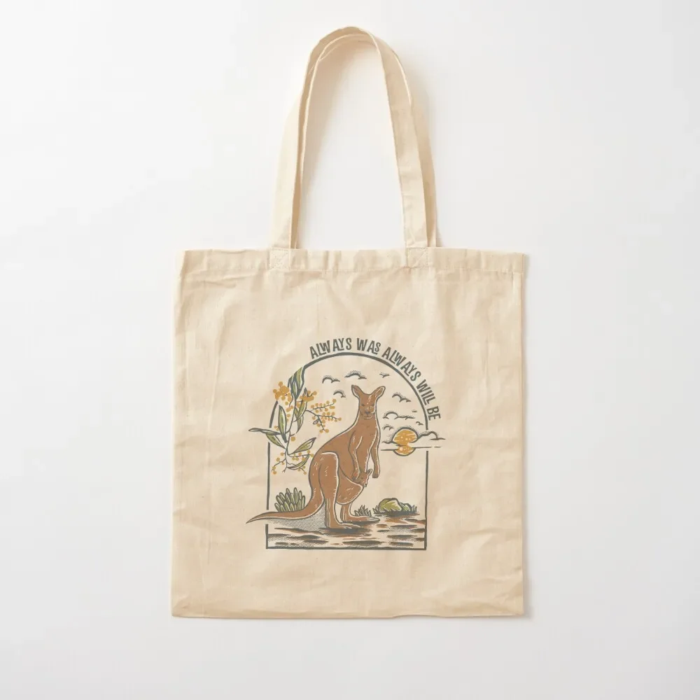 Vintage style kangaroo always was always will be Tote Bag woman shopping bag tote bag canvas