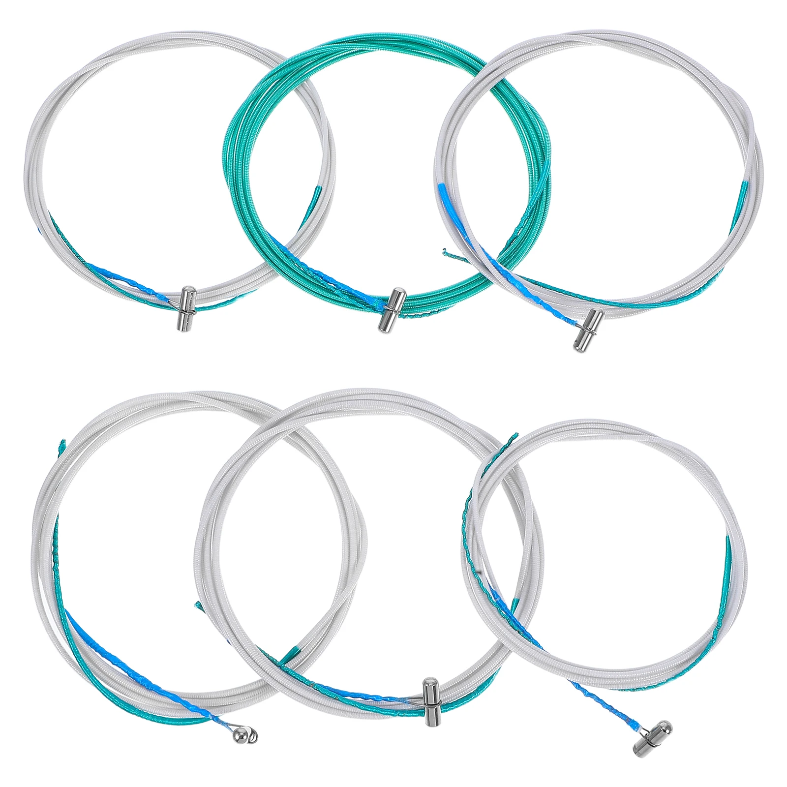 

6 Pcs Guzheng Strings Chinese Instrument Accessories for Stringed Instruments Accessory Nylon Repair Parts Metal Music