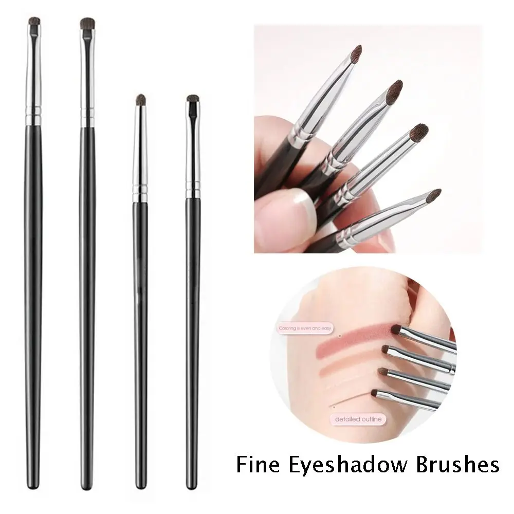 Soft Fine แปรงอายแชโดว์ Smudge Eyeliner แปรงแต่งหน้า Eyelid Highlighter โกหก Silkworm แปรงแต่งหน้าเครื่องมือแต่งหน้า Eye