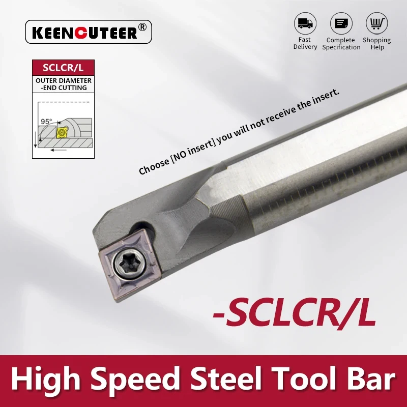 H08K-SCLCR H12M-SCLCR H14N-SCLCR H25S-SCLCR High speed steel turning tool -SCLCR -SCLCL Cutter Bar CNC Lathe Bar Turning Holder