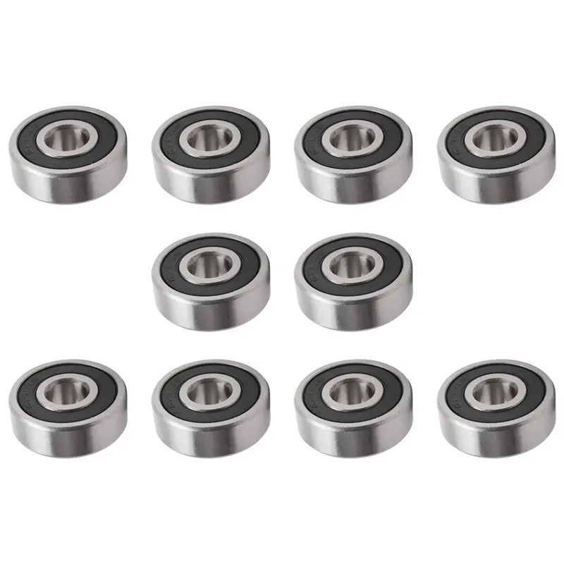 Aug. 10Pcs 628RS 8Mmx24mmx8mm Double Sealed Miniature Deep Groove Ball Bearing
