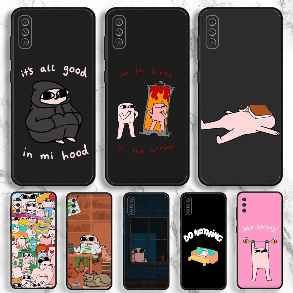 Funny Ketnipz Cute Phone Case For Samsung Galaxy A13,A21s,A22,A31,A32,A52,A53,A71,A80,A91 Soft Black Phone Cover